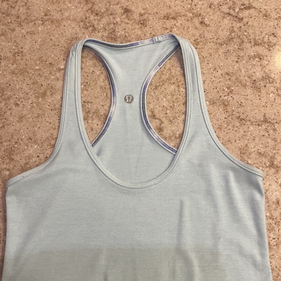 LULULEMON Shell Turquoise Aqua Blue Tank Top Size X-Small to Small - Picture 5 of 5